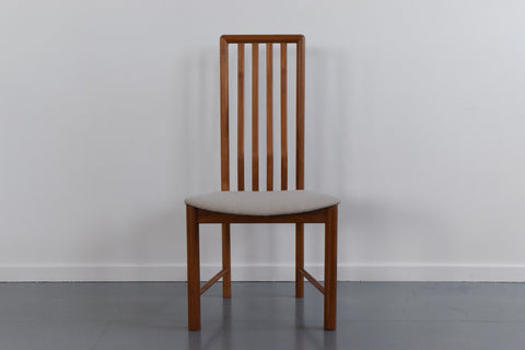 Vintage Danish Set of Four Teak Dining Chairs by Boltinge