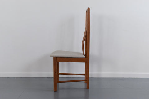 Vintage Danish Set of Four Teak Dining Chairs by Boltinge
