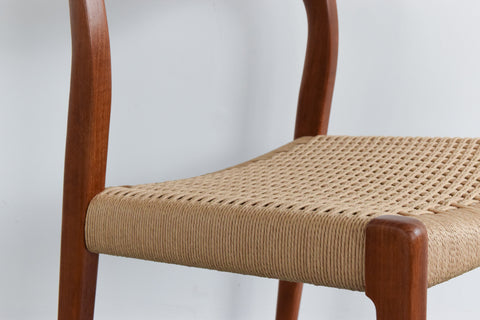 Vintage Set of Four Danish Teak Model 71 Dining Chairs by Niels Otto Møller for J.L. Møller