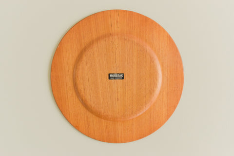 Vintage Set of Four Danish Wooden Chargers / Plates by Morsbak