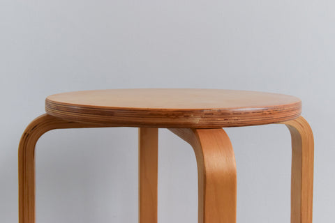 Vintage Set of Four IKEA FROSTA Bent Plywood Stools