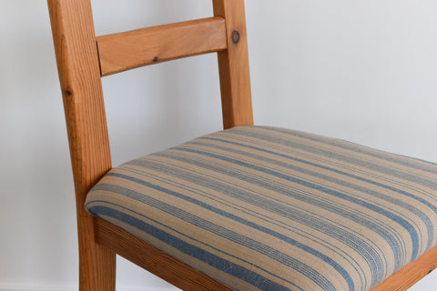 Vintage Set of Four Pine Dining Chairs