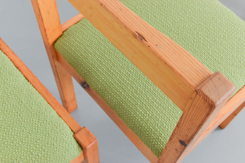 Vintage Set of Four Pine Dining Chairs by Hamlet Furniture