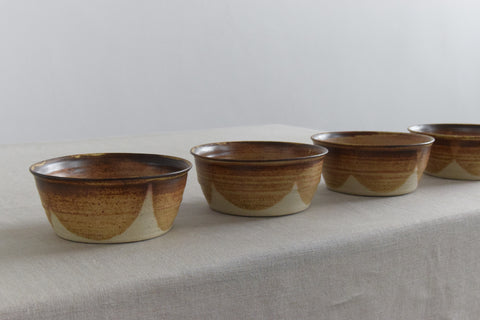 Vintage Set of Four Small Studio Pottery Bowls