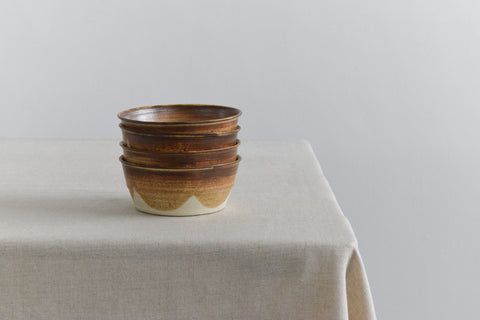 Vintage Set of Four Small Studio Pottery Bowls