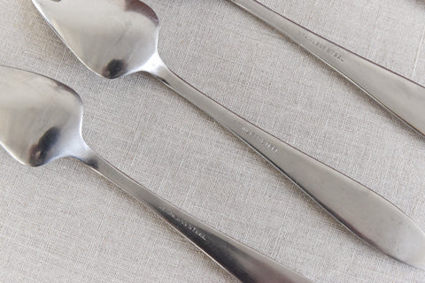 Vintage Set of Four Stainless Steel Dessert Fork Set