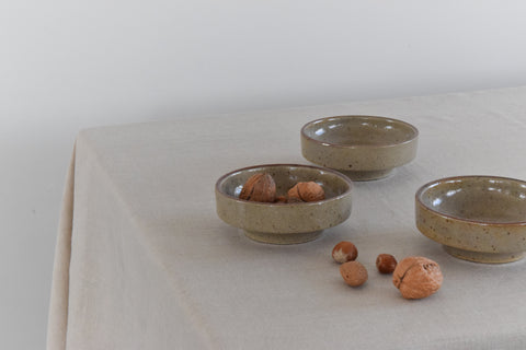 Vintage Set of 3 Small Studio Pottery Bowls