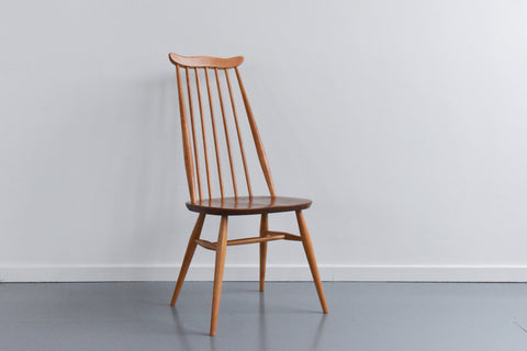Vintage Single Ercol Light Elm Goldsmiths Dining Chair No.369