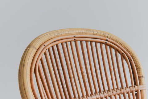 Vintage Small Bamboo Armchair for Teddy or Doll