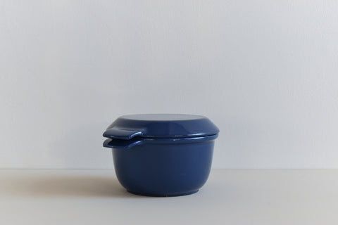 Vintage Small Blue Cast Iron Pot / Pan by Nacco Denmark