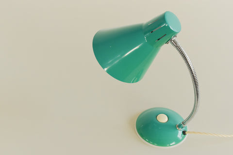 Vintage Small Green Gooseneck Desk Lamp by Searchlight