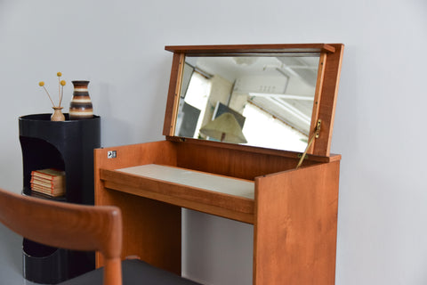 Vintage Small Stag Teak Dressing Table