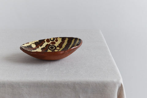 Vintage Small Studio Pottery Marbled Bowl / Dish