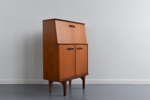 Vintage Small Teak Bureau / Cabinet