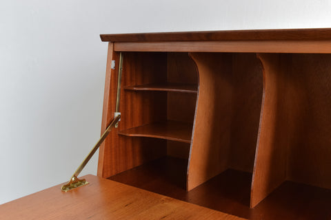 Vintage Small Teak Bureau / Cabinet