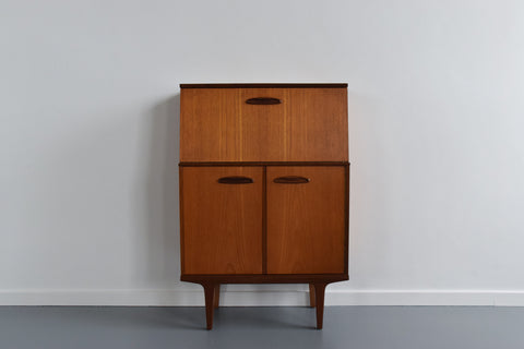 Vintage Small Teak Bureau / Cabinet