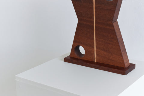Vintage Small Sculptural Teak Table Lamp Base