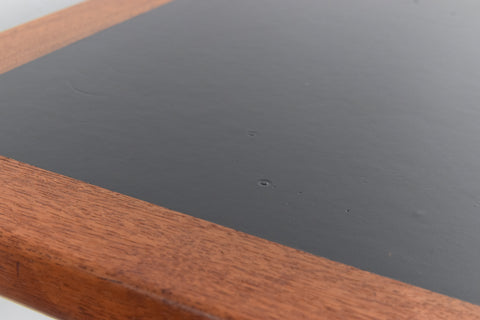 Vintage Small Teak and Vinyl Coffee / Side Table by Kurt Østervig for Jason Møbler