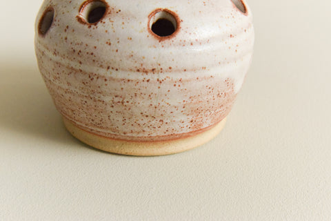 Vintage Studio Pottery Ceramic Flower Frog / Vase