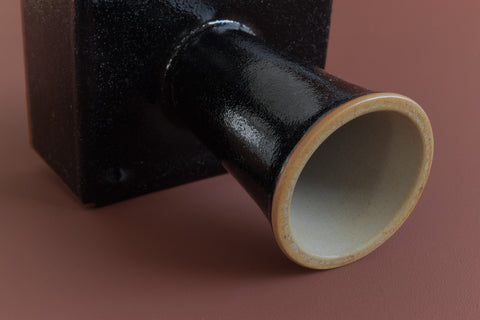 Vintage Studio Pottery Ceramic Pedestal Vase