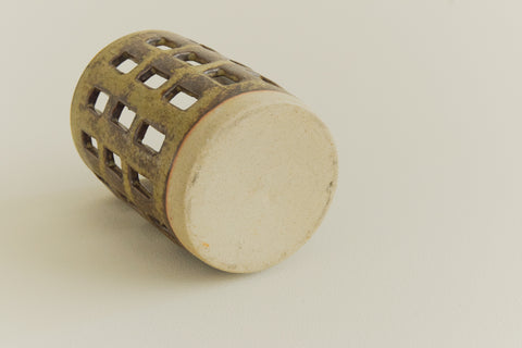 Vintage Studio Pottery Pot / Tea Light Holder