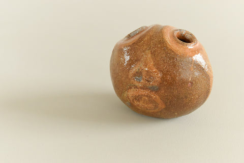 Vintage Studio Pottery Sculptural Head Vase
