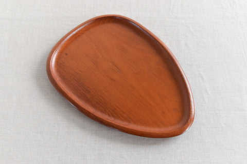 Vintage Swedish Teak Platter / Plate by Karl Holmberg