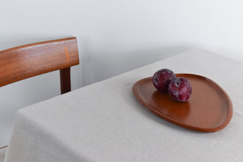 Vintage Swedish Teak Platter / Plate by Karl Holmberg