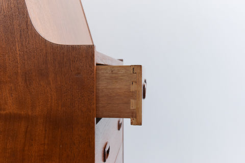 Vintage Teak Bureau / Cabinet with Drawers