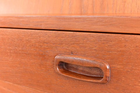 Vintage Teak Bureau / Cabinet with Drawers