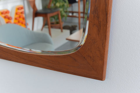 Vintage Danish Teak Mirror