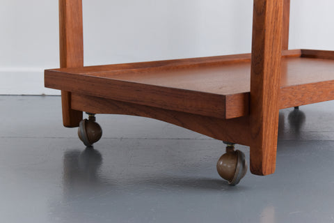 Vintage Teak Drinks Trolley / Bar Cart