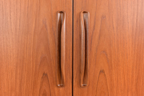 Vintage Double Teak Fresco Gentleman's Wardrobe by G Plan