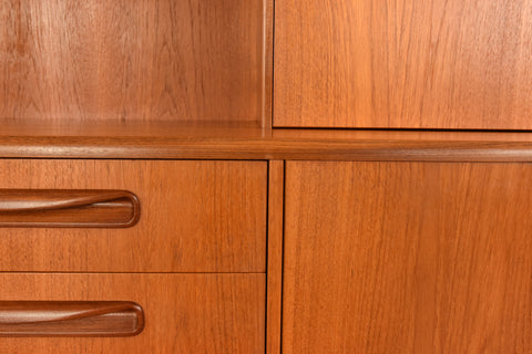 Vintage Teak Fresco Tall Sideboard / Drinks Cabinet