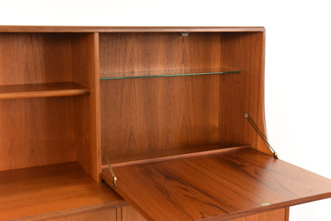 Vintage Teak Fresco Tall Sideboard / Drinks Cabinet