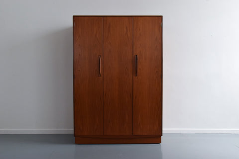 Vintage Triple Teak Fresco Wardrobe by G Plan