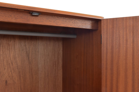 Vintage Triple Teak Fresco Wardrobe by G Plan