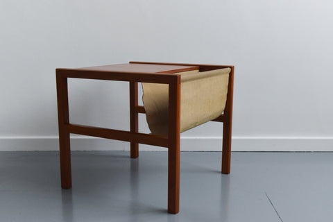 Vintage Teak Coffee Table with Magazine Rack by McIntosh