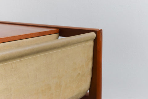 Vintage Teak Coffee Table with Magazine Rack by McIntosh