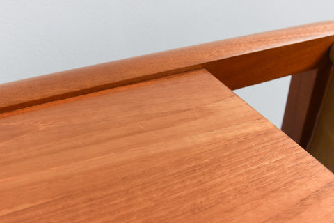 Vintage Teak Coffee Table with Magazine Rack by McIntosh