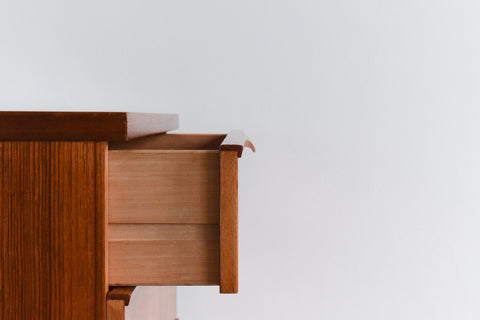 Vintage Teak Tallboy Chest of Drawers by Austinsuite