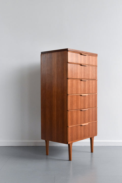 Vintage Teak Tallboy Chest of Drawers by Austinsuite