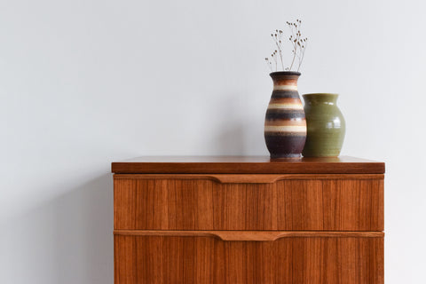 Vintage Teak Tallboy Chest of Drawers by Austinsuite