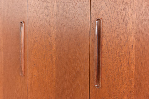Vintage Triple Teak Fresco Wardrobe by G Plan