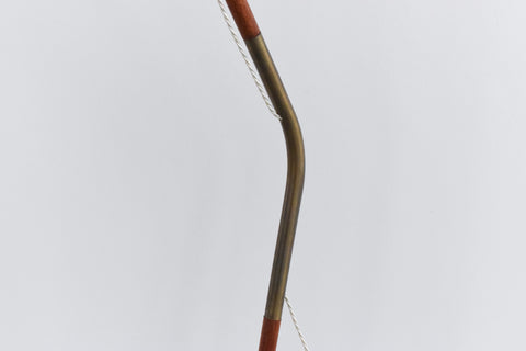 Rare Vintage Danish 1950s Fishing Rod Standing Lamp by Sven Aage Holm Sørensen for Holm Sørensen