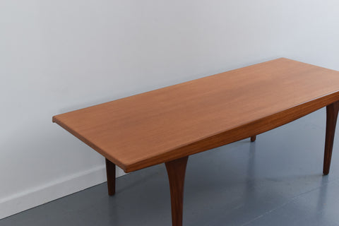 Vintage Teak and Walnut Coffee Table