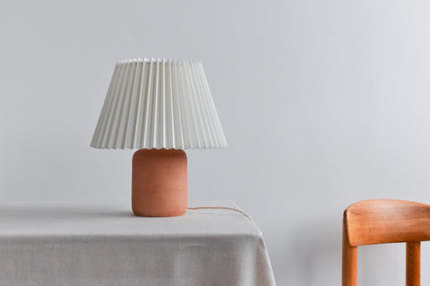 Vintage Terracotta Table Lamp Base