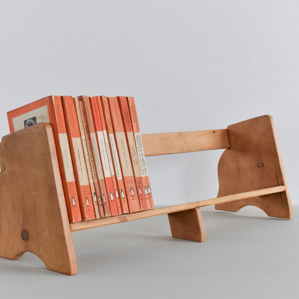 【アンティーク】ブックスタンド（UK） VintageWoodenHandmadeBookRackS