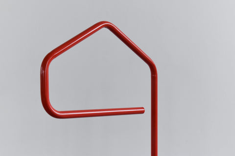Vintage 1980s IKEA 'Grund / Järpen' Red Metal Vanity Clothes Stand