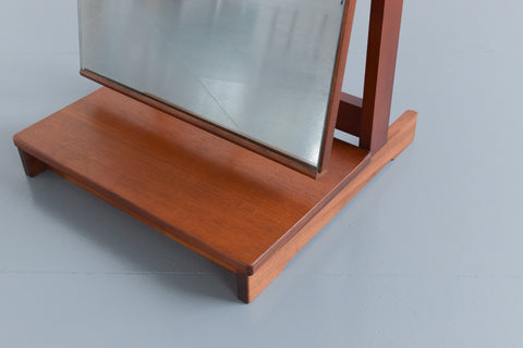 Vintage Free Standing Teak Cantata Range Cheval Mirror by Stag